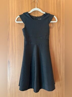 Ava & Yelly Girls Black Bandage Dress * Size 12 * Cap Sleeve * Nordstrom * LBD
